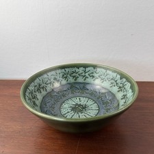 Studio Pottery Lochhead Ceramic Bowl Blue Green Kirkcudbright Scotland D=18cm