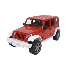 BRUDER Jeep Wrangler Rubicon Unlimited Red Car Model Toy 1:16 Made in Germany