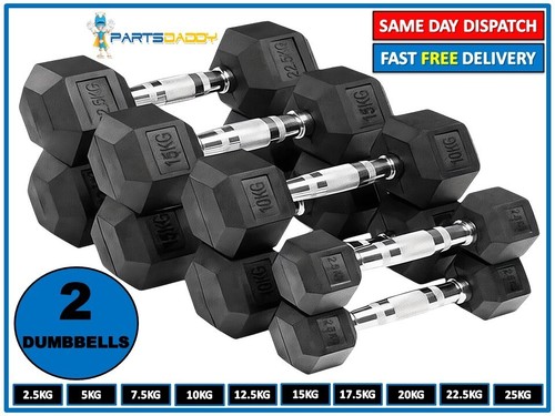 Hex dumbbells set - pair, ergo