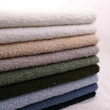 Micro Boucle Luxury Curled Soft Sheep Wool Feel Upholstery Furnishing Fabric