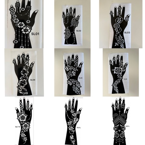 Henna stencils hand - henna,