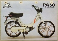 HONDA PA50 CAMINO SPORTS MOPED Sales Specification Leaflet May 1981