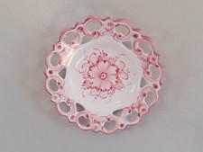 Vintage Pink Ceramic Plate