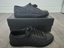 Gucci GG Canvas Low Grey Black