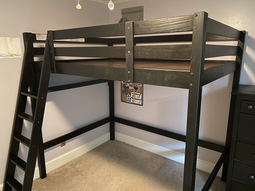 Full size loft bed frame - size,