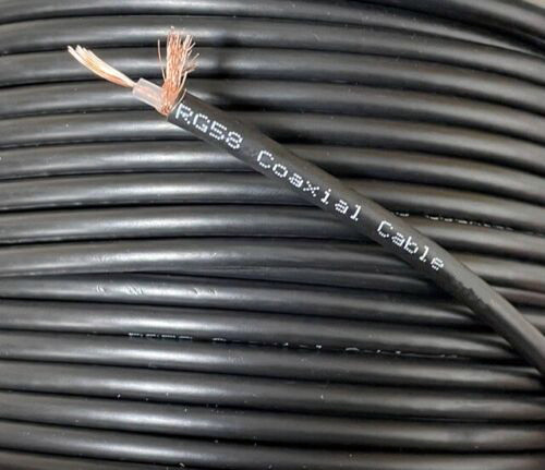 10m black rg58 ohm - black, 50
