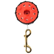 Scuba Diving Saftey Reel - Dive Reel with Lanyard and Brass Clip 30m Orange
