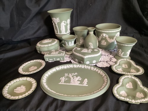 Wedgwood jasperware sage - sage, green