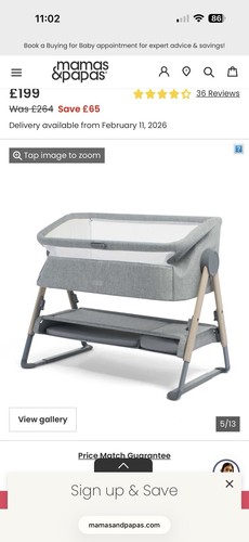 Mamas and papas lua grey - and,