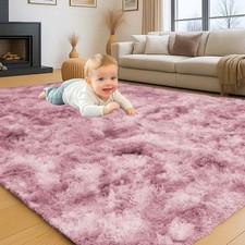Fluffy Rugs Anti Slip Large Shaggy Rug For Living Room Bedroom Carpet Floor Mat