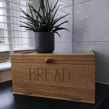 Bread Box Pine Wood Wooden
