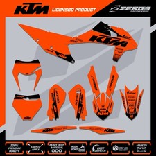 KTM MX Graphics Kit Motocross Graphics SX SXF EXC EXCF 125-500 BLOK ORG/BLK