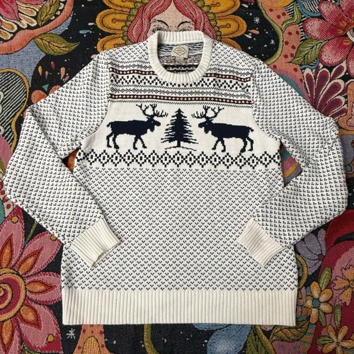 Moose tree fair isle winter - moose,
