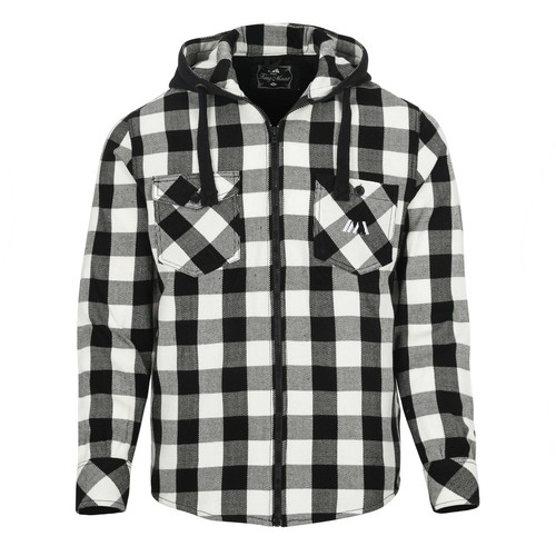 Men check hooded acrylic - hooded,