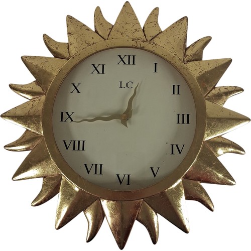 Sunburst wall clock roman - lc,