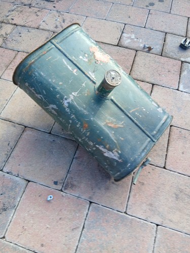 Old tractor fuel tank - old,