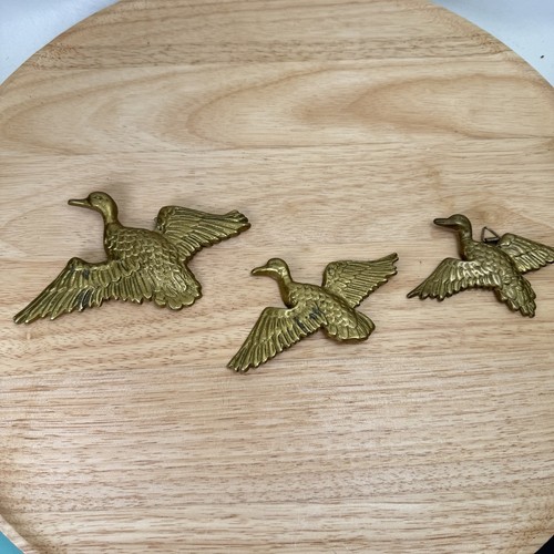 Vintage brass ducks birds - vintage,