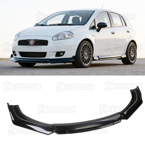 Gloss black front bumper - black,