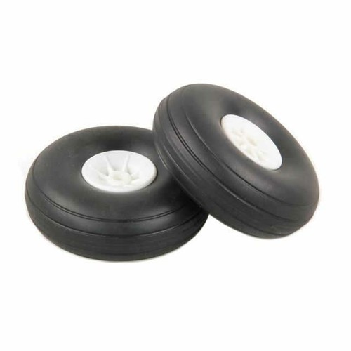 Plane white plastic wheels - white,