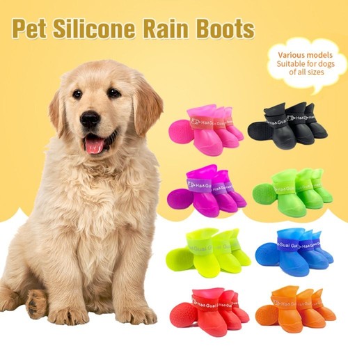 4pcs waterproof dog shoes - dog,