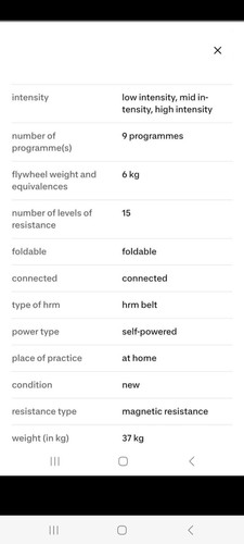 Domyos self powered folding - self-powered,