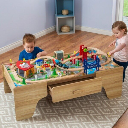 Wooden train squirrel play - train,