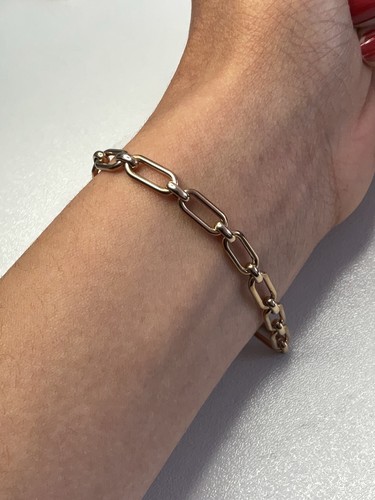 Gold ladies heavy bracelet - heavy,