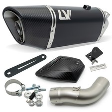 Muffler LeoVince slip-on SBK LV-14 R Black Edition stainless steel carbon