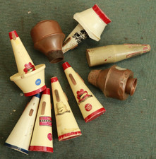 vintage Extending Tube Trumpet / Cornet Mute plus few more 9 total