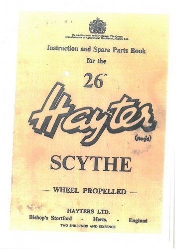 Hayter mower - mower,