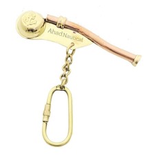 50 Loot Bosuns Nautical Mariner Whistle Only Pcs Brass Keychain Bike Key Chain