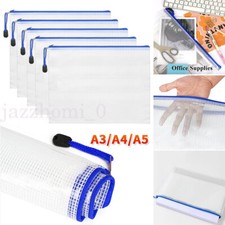 A3 A4 A5 Plastic Zip File Bags