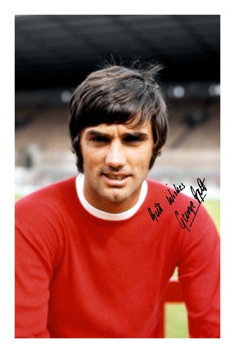 George best signed - signed, a4