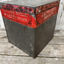 Large Vintage Shop Tin