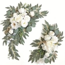 2Pcs Wedding Arch Flowers Set