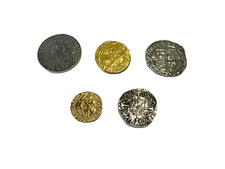 Set Of 5 Tudor Silver And Gold