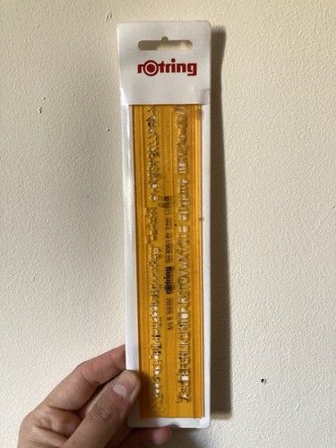 Rotring iso lettering stencil - iso,