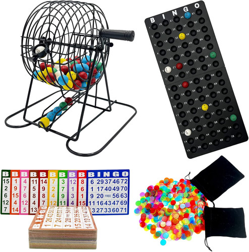 Deluxe bingo game set includes - deluxe,