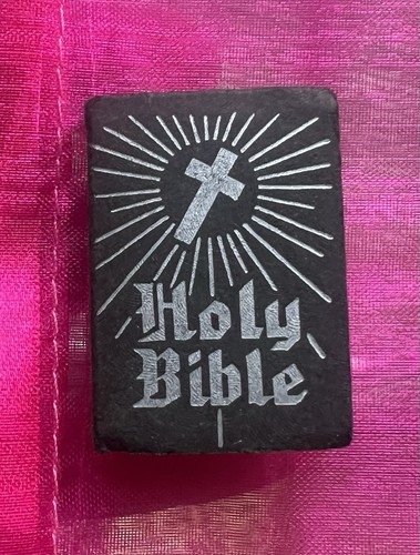 Vintage tiny mini bible - vintage,