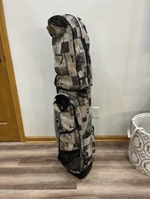 VTG Lady Mizuno Miz Collection Golf Bag Tapestry Leather 6-Way Divider 4 Pockets