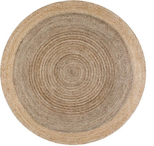 Rug round natural - rug, carpet