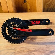 SRAM Truvativ X9  BB30 Crankset 175mm MTB Black Red 2x10 36T x 22T