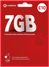 Vodafone £10 Sim Card Pay as you go Prepaid - BRAND NEW - Free Postage Voda