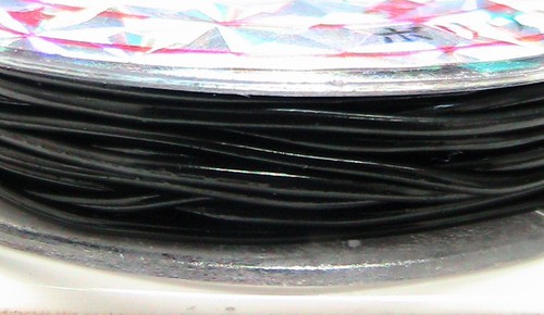 Roll black elastic - 5m,