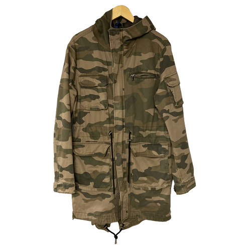 Camo parka jacket - camo, mens