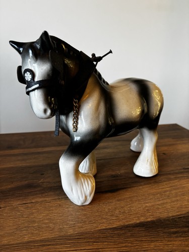 Vintage ceramic shire horse - ceramic,