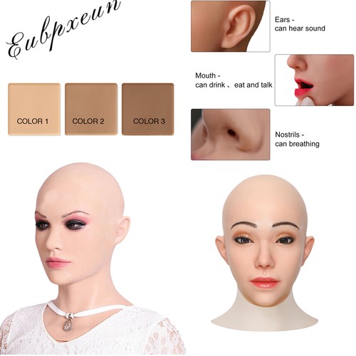 Silicone female face - silicone, mask