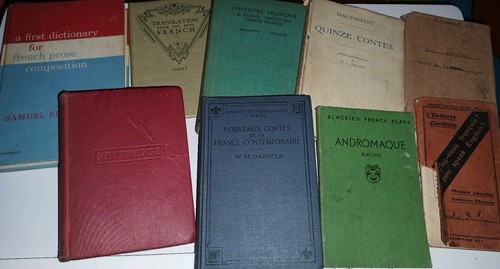 Vintage french learning school