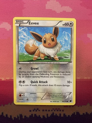Pokemon card eevee plasma - pokemon,