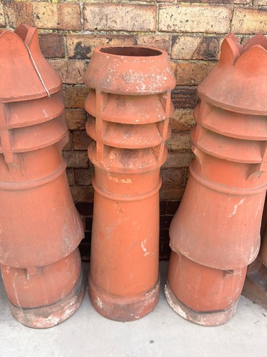Terracotta clay chimney - clay, pots